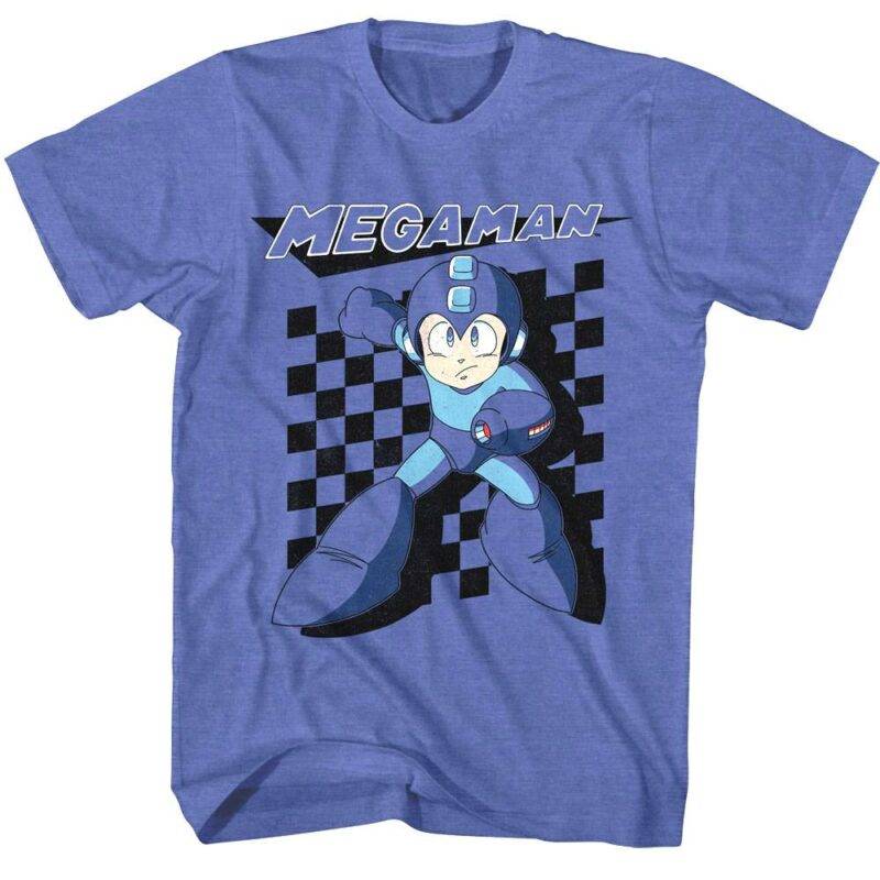 Megaman Checkered Flag T-Shirt