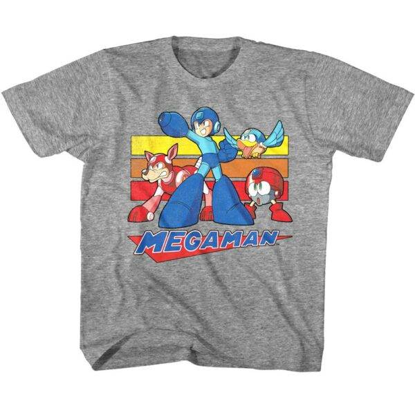 Megaman Retro Stripes T-Shirt