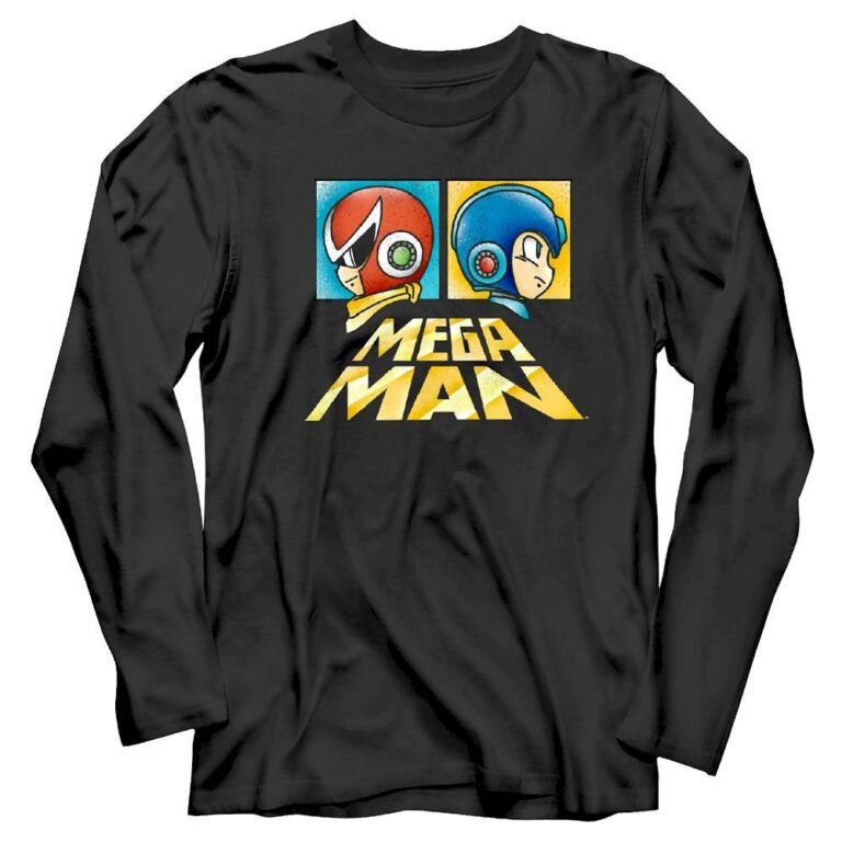 Megaman v Proto Man Long Sleeve T Shirt