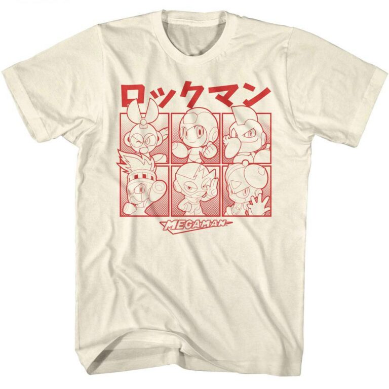 Megaman Chibi Characters T-Shirt