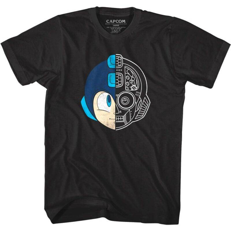 MegaMan Helmet Blueprint T-Shirt