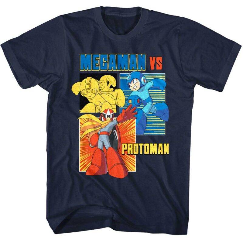 MegaMan versus Protoman T-Shirt