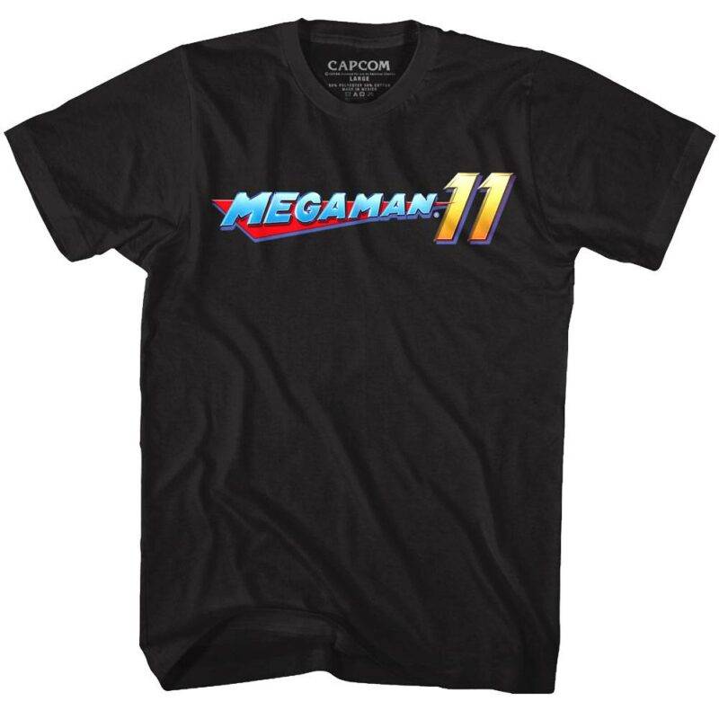 MegaMan 11 Game Logo T-Shirt