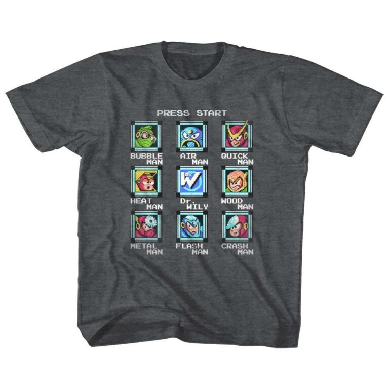 Megaman Player Select Start Screen T-Shirt