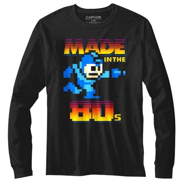 Megaman Made in the 80s Long Sleeve T-Shirt