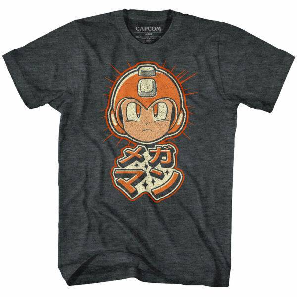Megaman Rokkuman Japanese Symbols T-Shirt