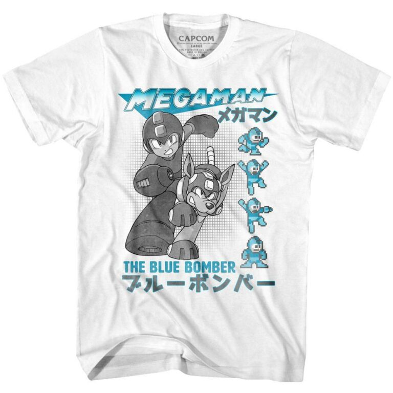 Megaman Rokkuman Blue Bomber T-Shirt