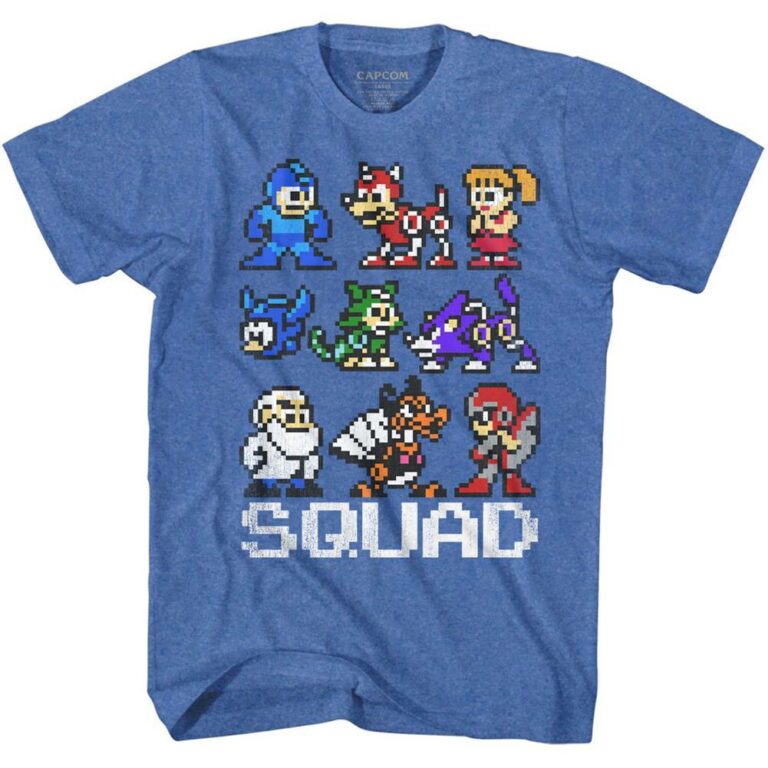 Megaman Pixel Squad T-Shirt