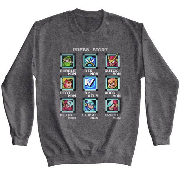 Megaman Player Select Start Screen Sweater