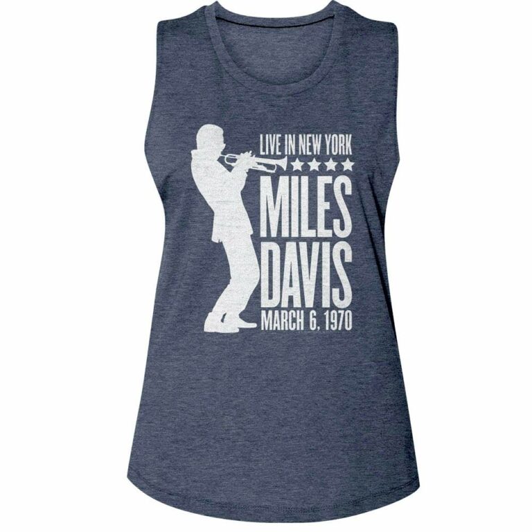 Miles Davis Trumpet Silhouette Women’s Tank