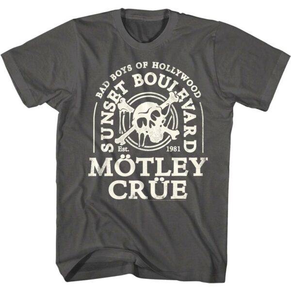 Motley Crue Bad Boys of Hollywood Men’s T Shirt