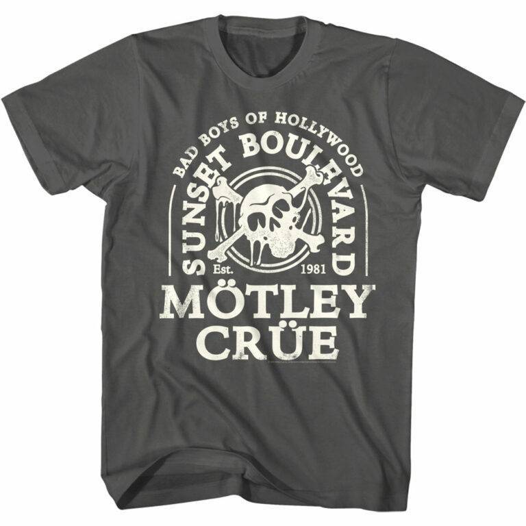 Motley Crue Bad Boys of Hollywood Men’s T Shirt