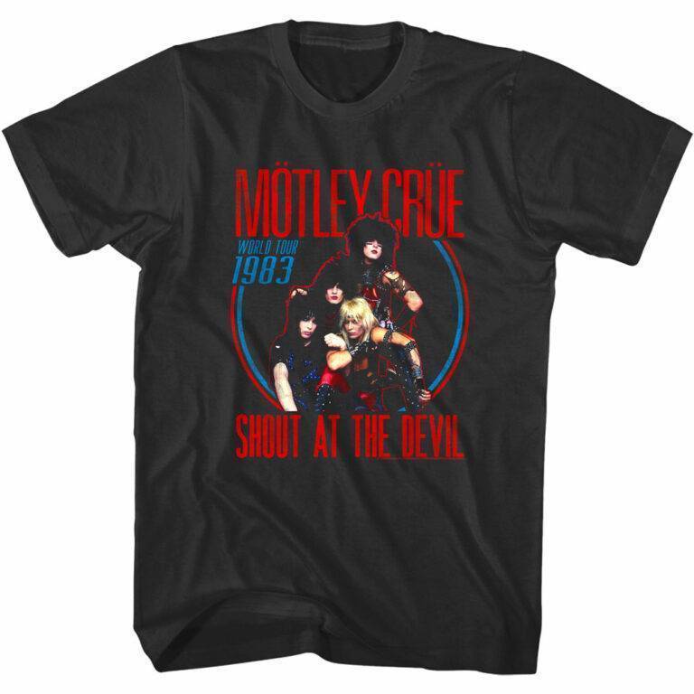 Motley Crue Shout at the Devil World Tour 1983 Men’s T Shirt