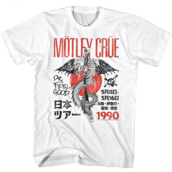 Motley Crue Dr Feelgood Japan Tour ’90 Men’s T Shirt