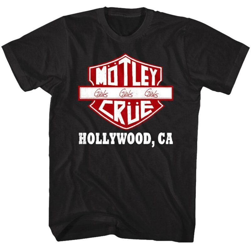 Motley Crue Girls Road Sign Men’s T Shirt