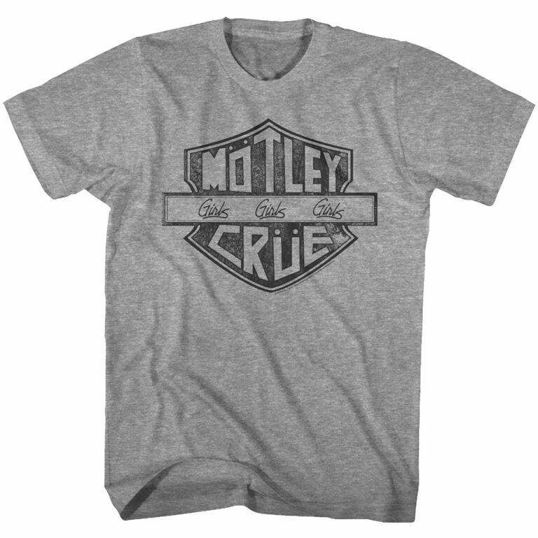 Motley Crue Girls Road Sign Vintage Men’s T Shirt