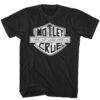 Motley Crue Road Sign Biker Logo Men’s Black T Shirt