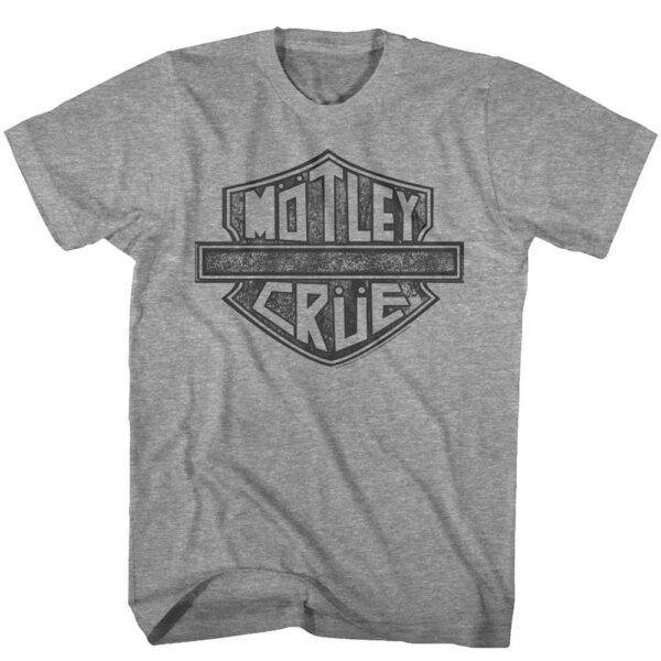 Motley Crue Road Sign Biker Logo Men’s T Shirt