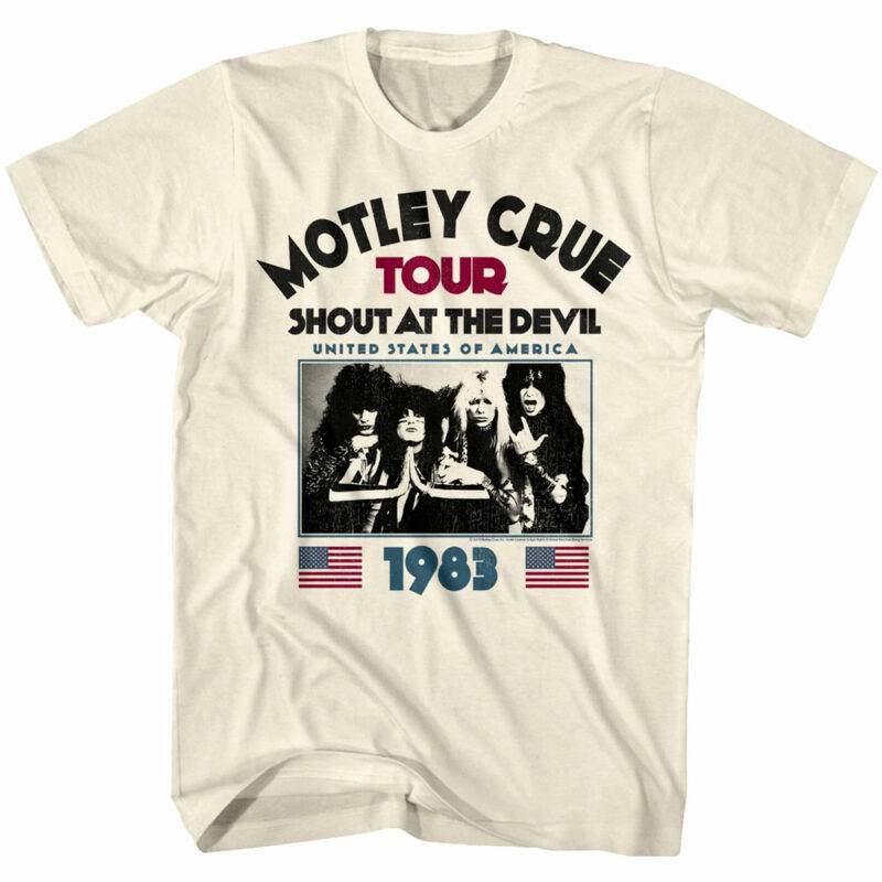 Motley Crue Shout at the Devil Tour 1983 Men’s T Shirt