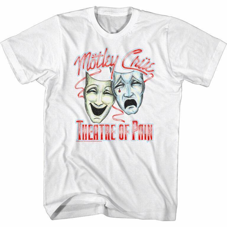 Motley Crue Theatre of Pain Face Masks Men’s T Shirt