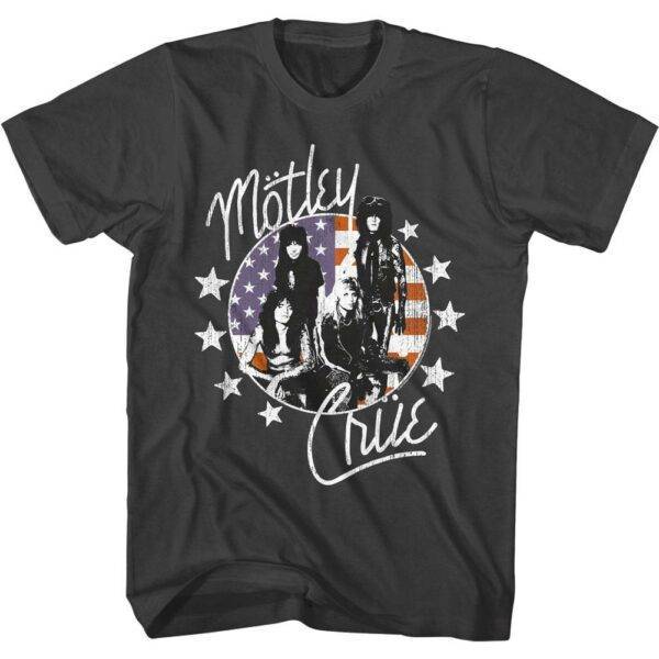 Motley Crue Stars & Stripes Men’s T Shirt