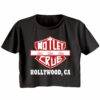 Motley Crue Girls Road Sign Women’s Crop T Shirt