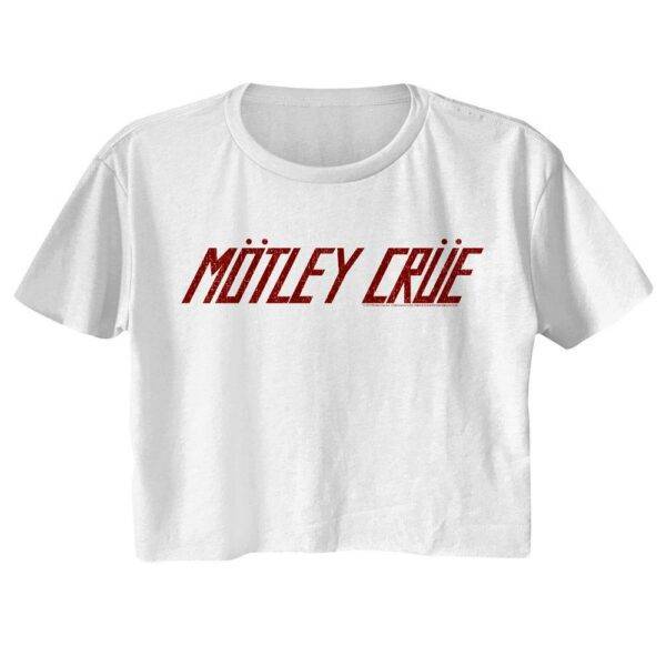 Motley Crue Vintage Band Logo Women’s Crop T Shirt