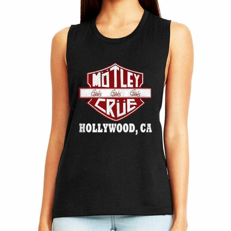 Motley Crue Girls Road Sign Women’s Tank