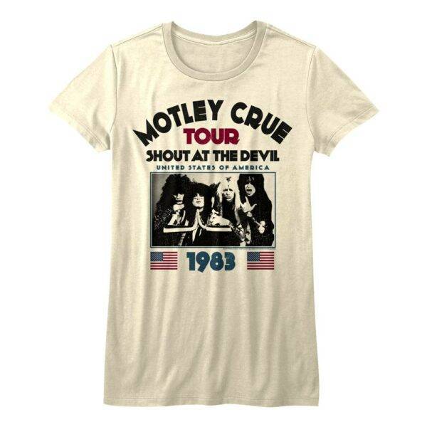 Motley Crue Shout at the Devil Tour 1983 Women’s T Shirt