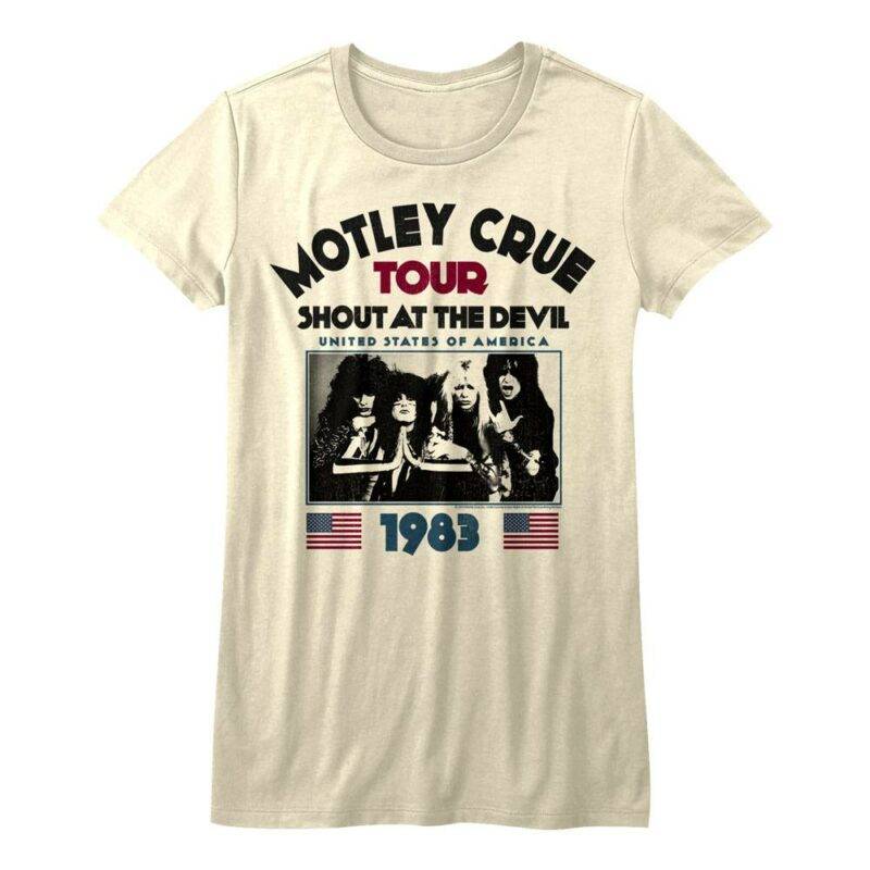 Motley Crue Shout at the Devil Tour 1983 Women’s T Shirt