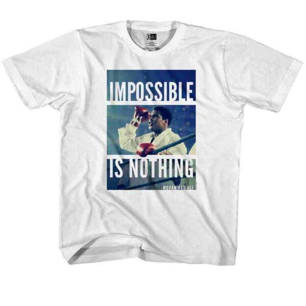 Muhammad Ali Impossible is Nothing Kids T Shirt