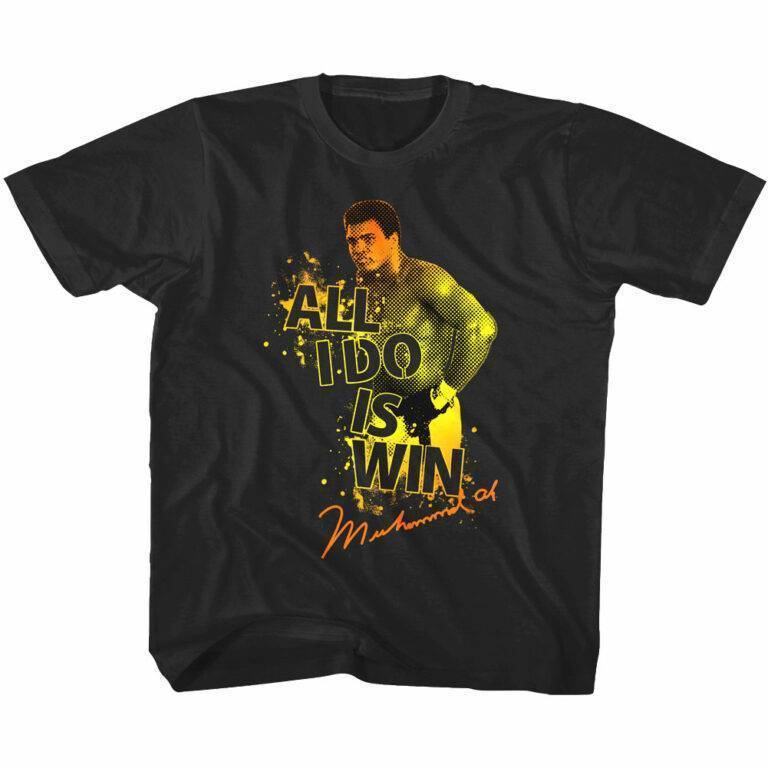 Muhammad Ali All I Do is Win Kids T Shirt