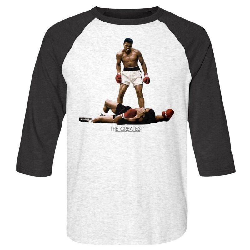 Muhammad Ali Over Sonny Liston Men’s Raglan Shirt