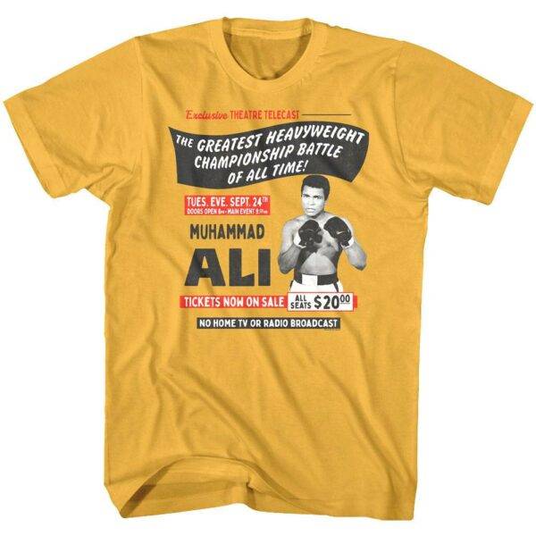 Muhammad Ali Exclusive Theatre Telecast Men’s T Shirt