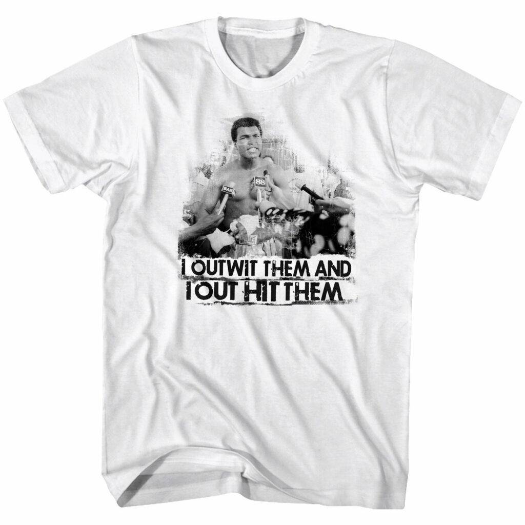 Muhammad Ali Outwit Then Out Hit Them Men’s T Shirt