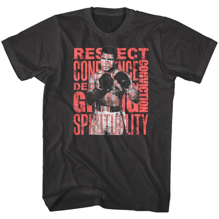 Muhammad Ali Respect Confidence Spirituality Men’s T Shirt