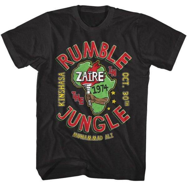 Muhammad Ali Rumble in the Jungle Zaire Men’s T Shirt