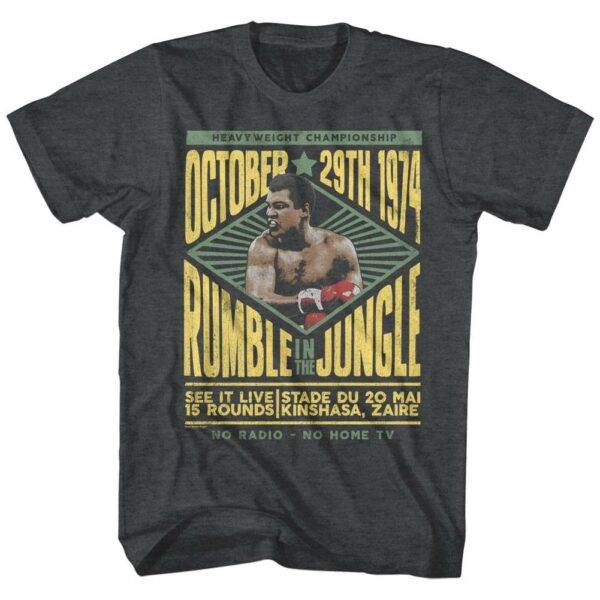 Muhammad Ali Rumble in the Jungle Kinshasa Zaire 1974 Men’s T Shirt