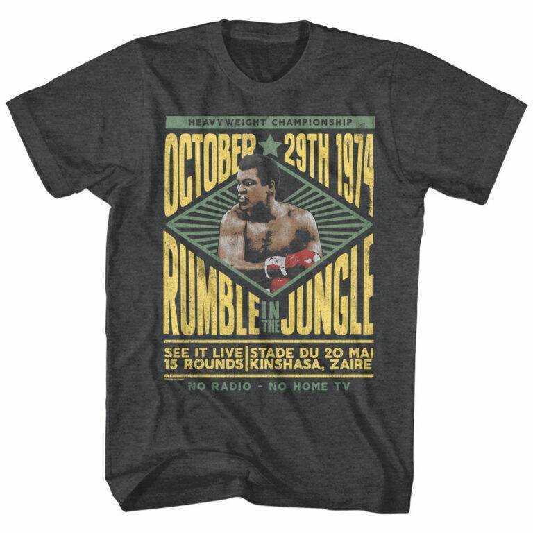 Muhammad Ali Rumble in the Jungle Kinshasa Zaire 1974 Men’s T Shirt