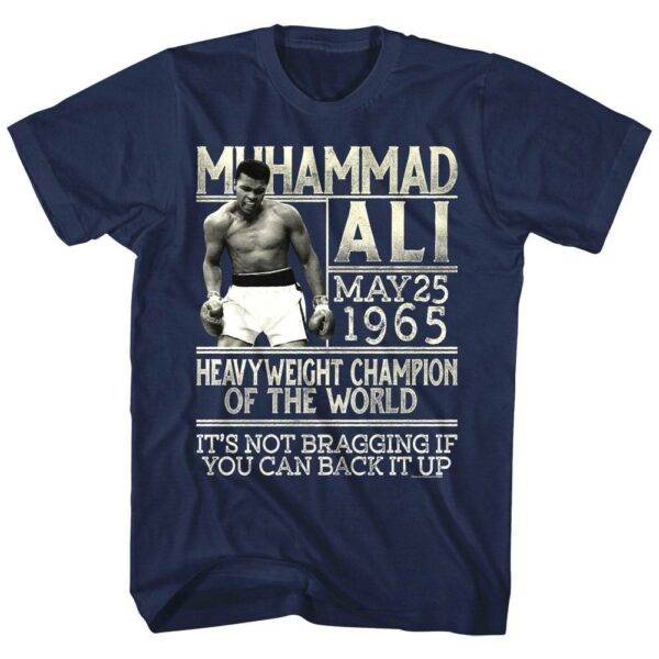 Muhammad Ali Heavyweight Champion of the World 1965 Men’s T Shirt