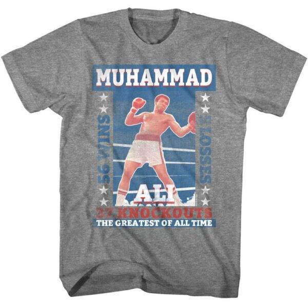 Muhammad Ali Fight Record Men’s T Shirt