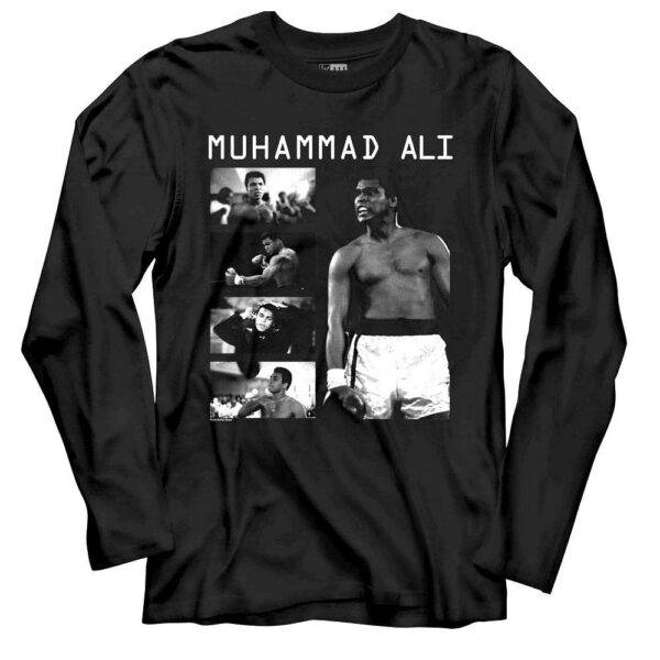 Muhammad Ali Photo Collage Men’s Long Sleeve T Shirt