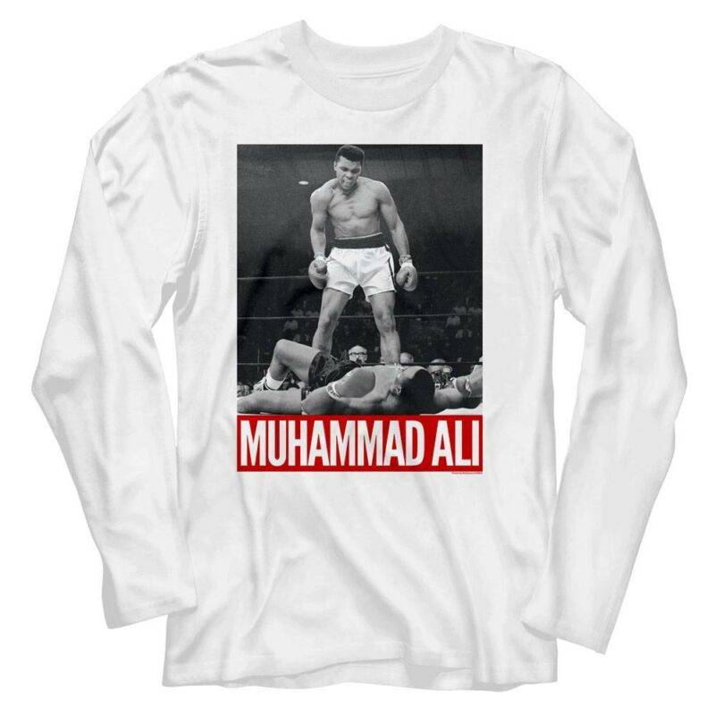 Muhammad Ali Sonny Liston Knockout Long Sleeve T Shirt