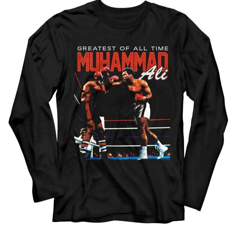 Muhammad Ali v Joe Frazier Long Sleeve T Shirt