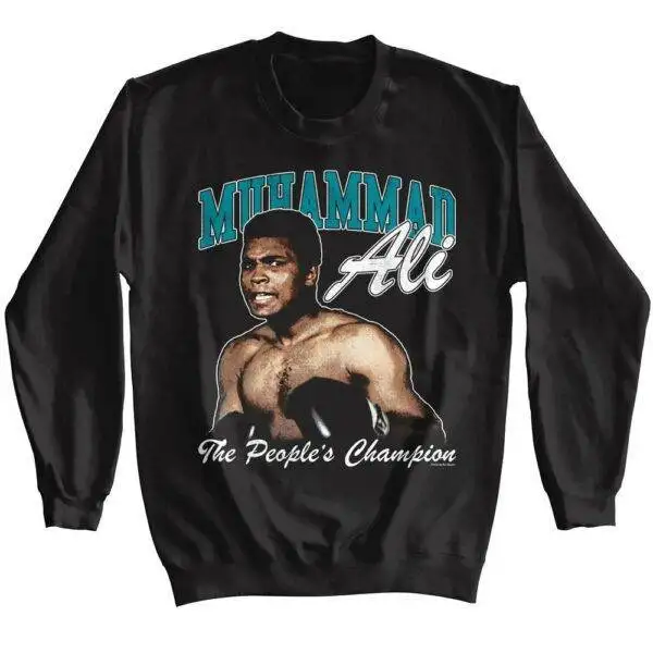 Muhammad Ali The Peoples Champ Adult Long Sleeve Sweatshirt