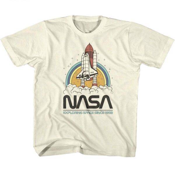 NASA Exploring Space Since 1958 Kids T Shirt