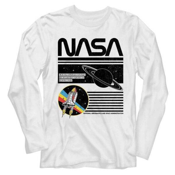 NASA Saturn Future Exploration Men’s Long Sleeve T Shirt