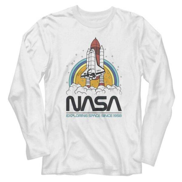 NASA Exploring Space Since 1958 Men’s Long Sleeve T Shirt