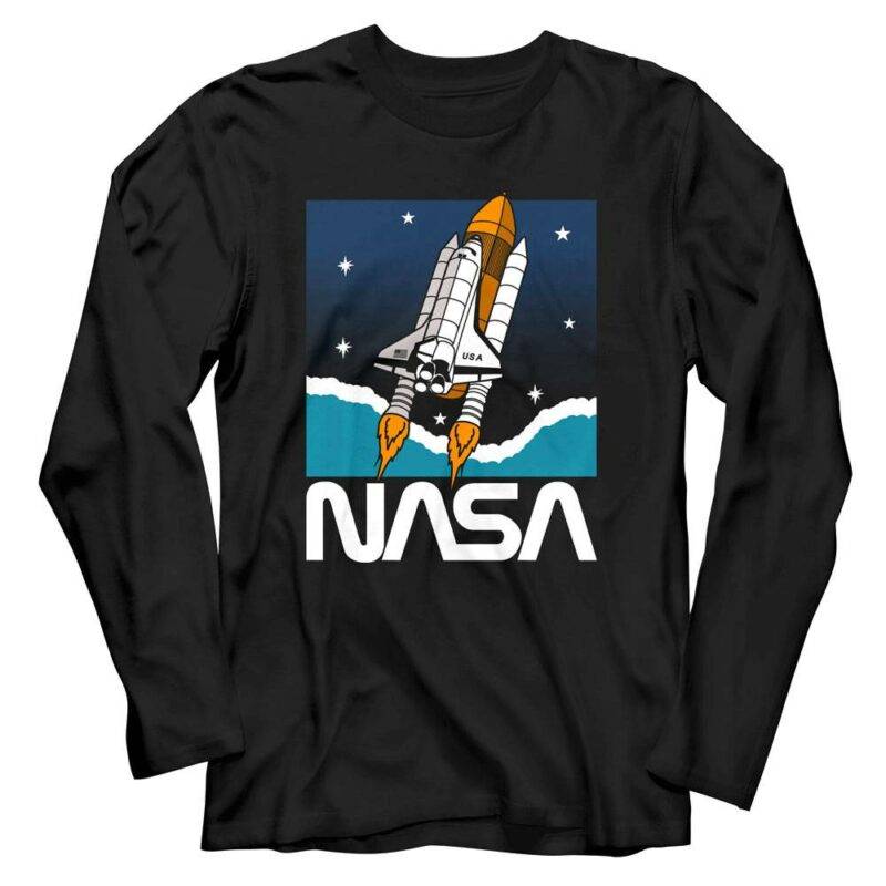 NASA Shuttle to the Stars Men’s Long Sleeve T Shirt