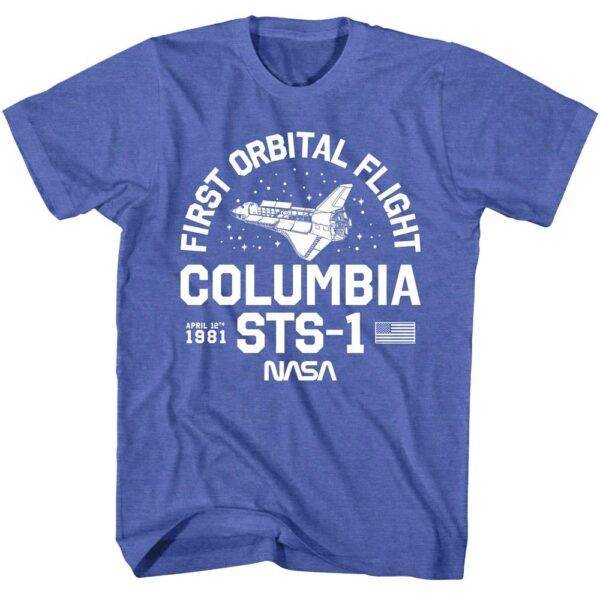 NASA Columbia First Orbital Flight Men’s T Shirt